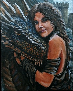 Dragon and girl